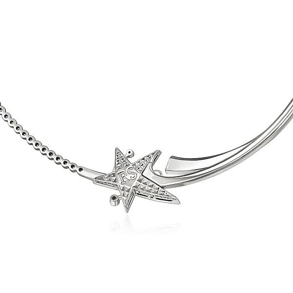 Колье из белого золота с бриллиантами