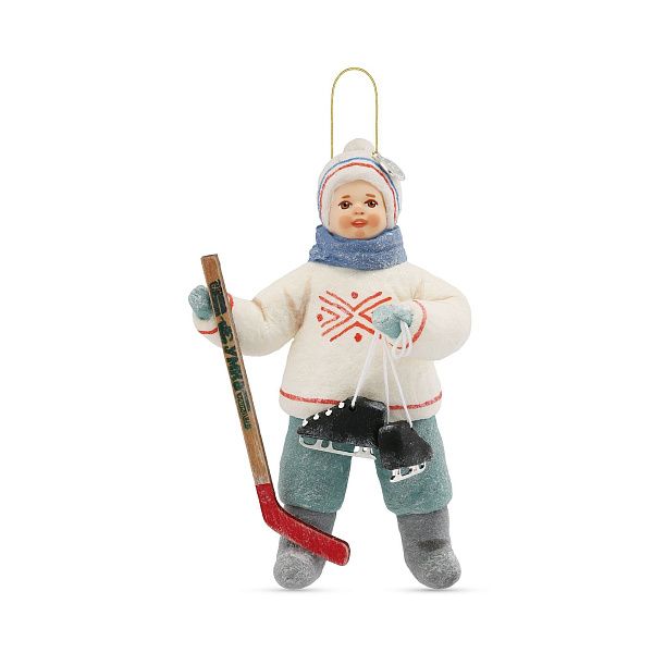 Елочная игрушка «Кирюша-хоккеист»