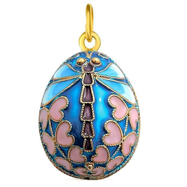 Подвеска яйцо из серебра 