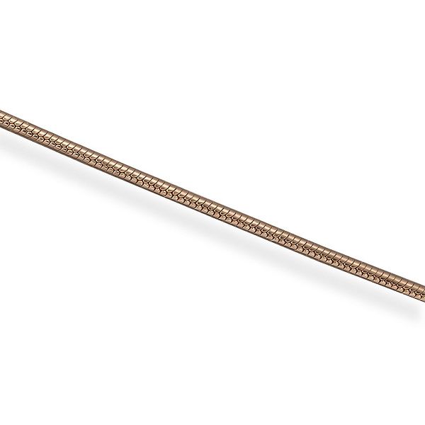 Цепь, плетение «Snake» из красного золота 