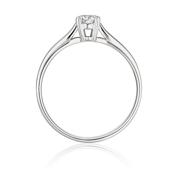 Кольцо из белого золота с бриллиантом