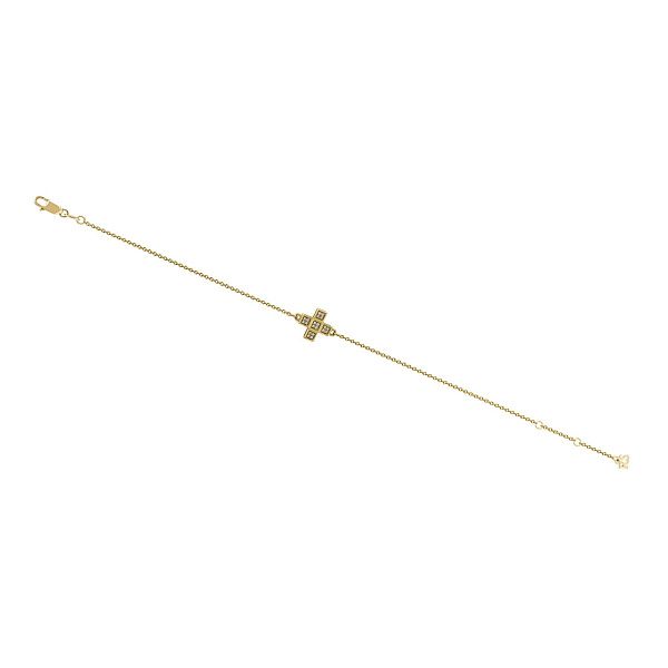 Браслет из желтого золота с бриллиантами