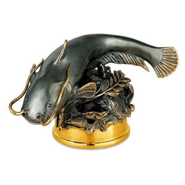 стопка-перевертыш «Сом» из серебра