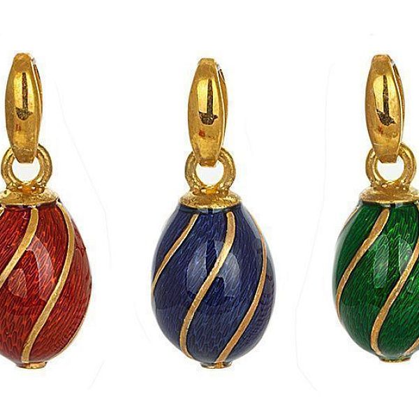 Подвеска яйцо из серебра 