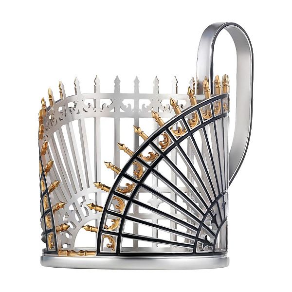 Подстаканник «Верхний Лебяжий мост» из серебра 