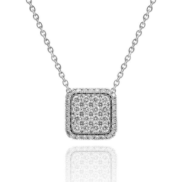 Колье из белого золота с бриллиантами