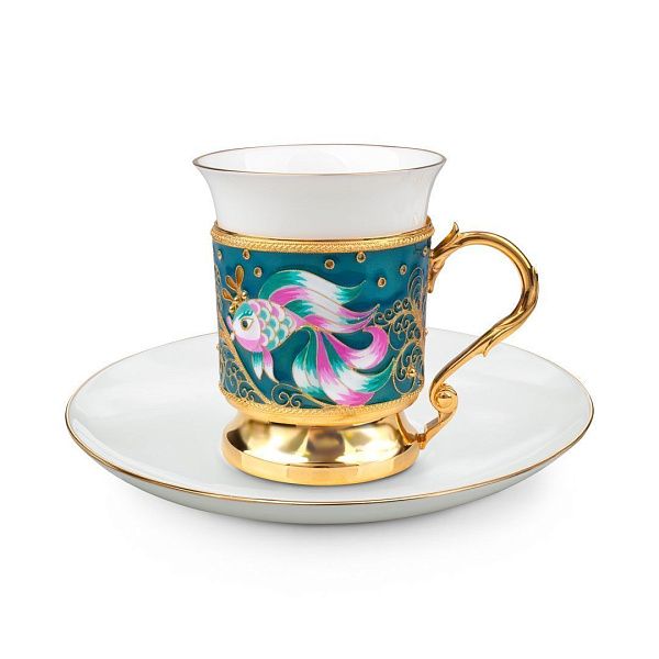 Набор кофейный из серебра