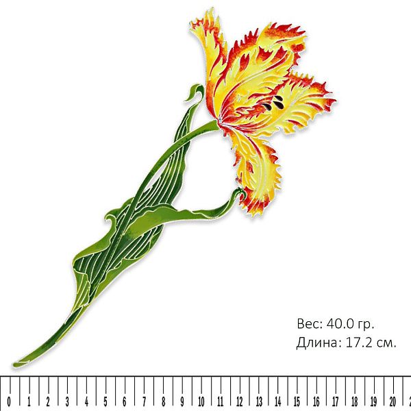 Брошь «Дворцовый тюльпан»