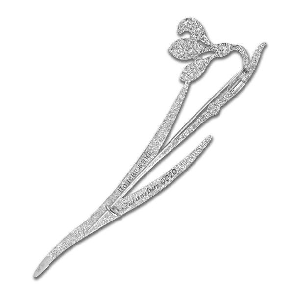 Брошь «Подснежник»