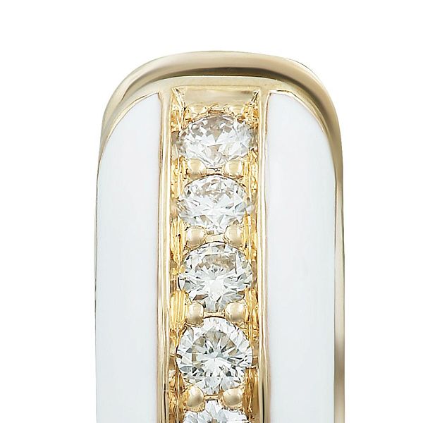 Серьги из красного золота с бриллиантами