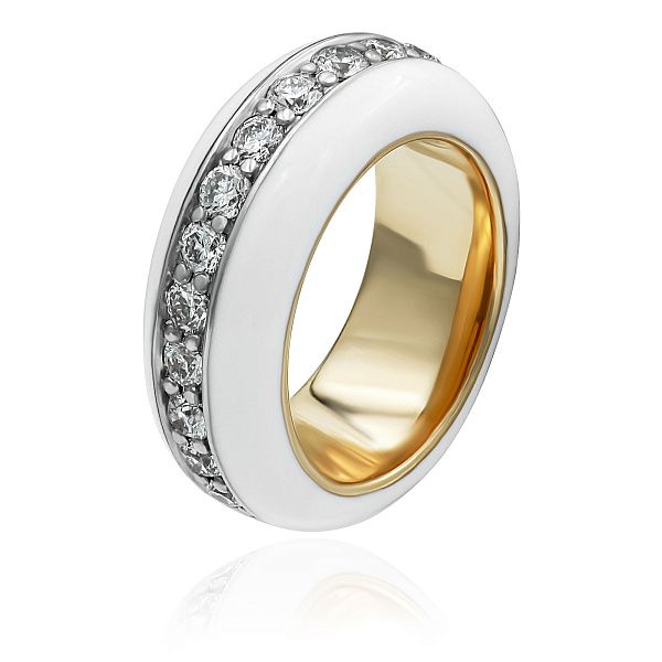 Подвеска из красного золота с бриллиантами