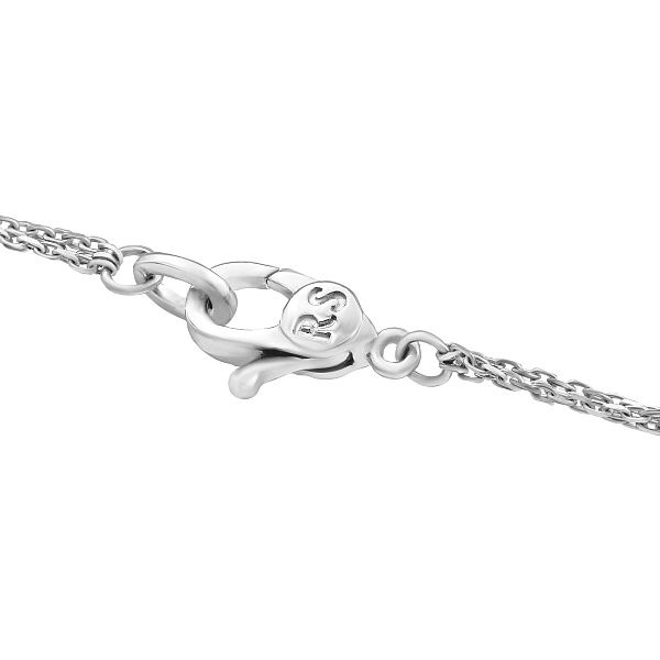 Колье «Созвездие» из белого золота с бриллиантами и кахолонгом