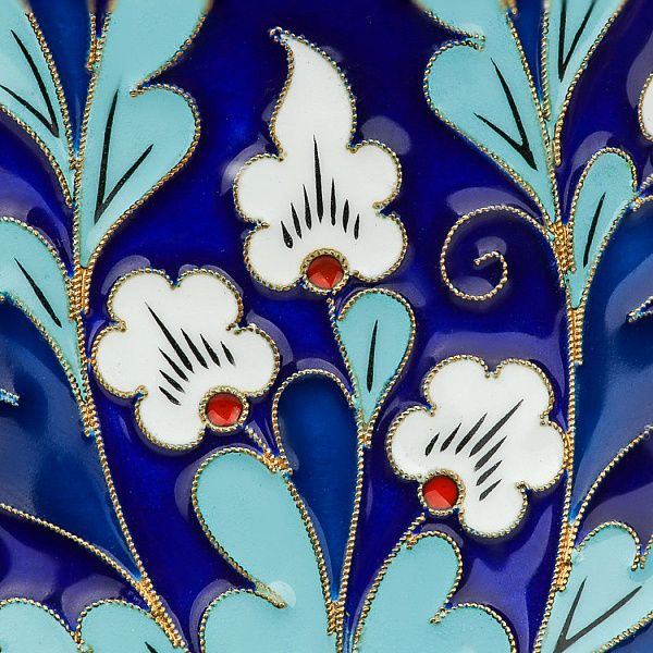 Кофейник «Луговые цветы» из серебра 