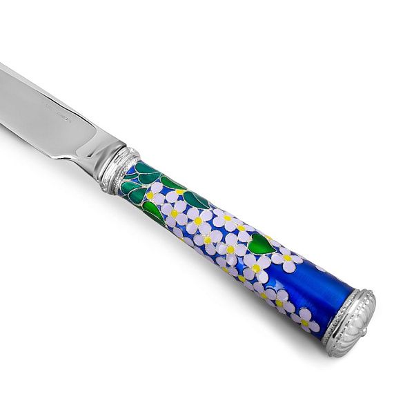 Нож столовый из серебра