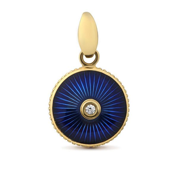 Подвеска из желтого золота с бриллиантом
