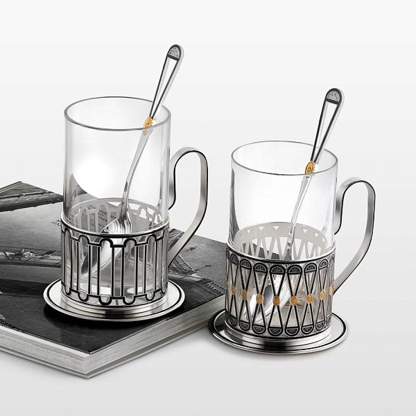 Подстаканник «Львиный мост» из серебра