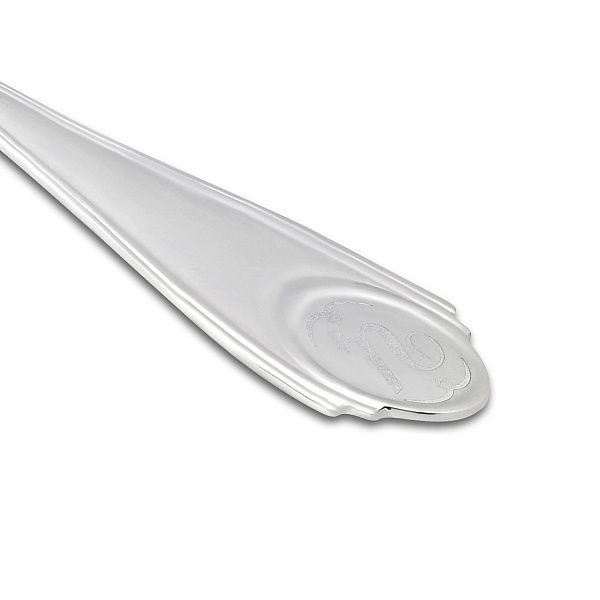 Ложка чайная с буквой «Ц» из серебра 