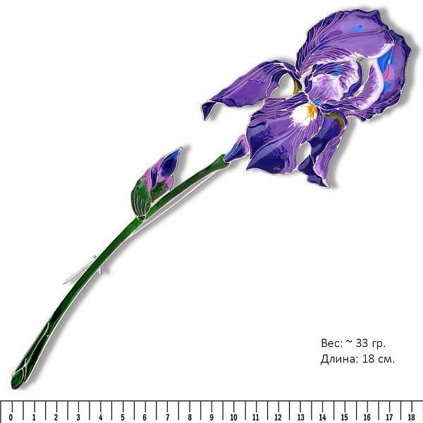 Брошь «Ирис»