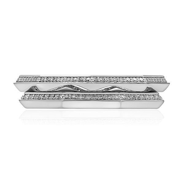 Кольцо из белого золота с бриллиантами