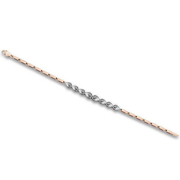 Браслет из красного золота с бриллиантами