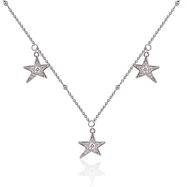 Колье из белого золота с бриллиантами