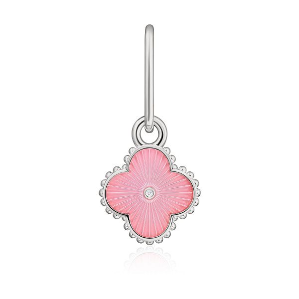 Медальон для животных из серебра с бриллиантом