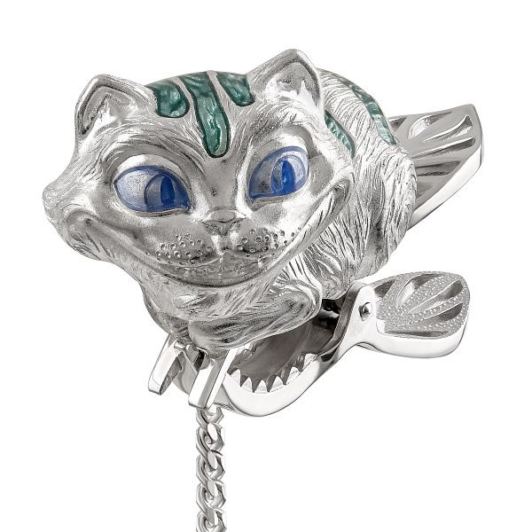 Ситечко «Чеширский кот» из серебра