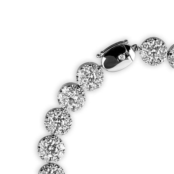 Браслет из белого золота с бриллиантами