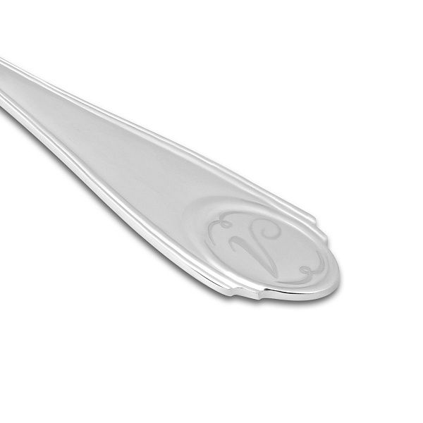 Ложка чайная с буквой «Л» из серебра 