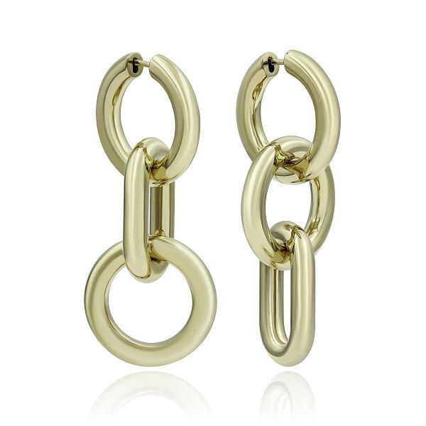 Серьги из желтого золота