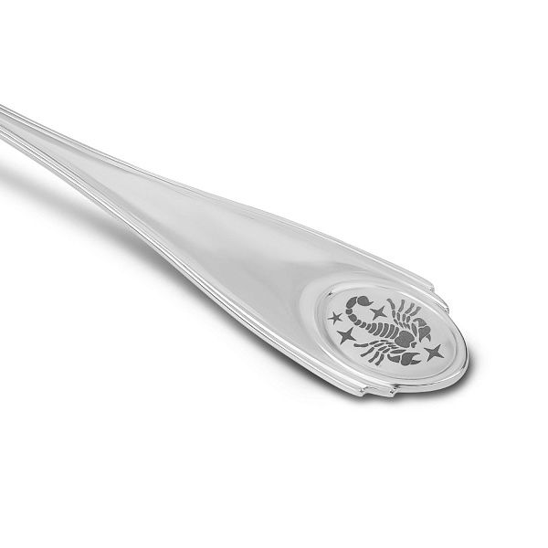 Ложка чайная «Скорпион» из серебра 