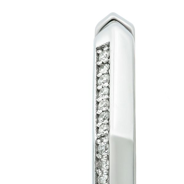 Серьги из белого золота с бриллиантами