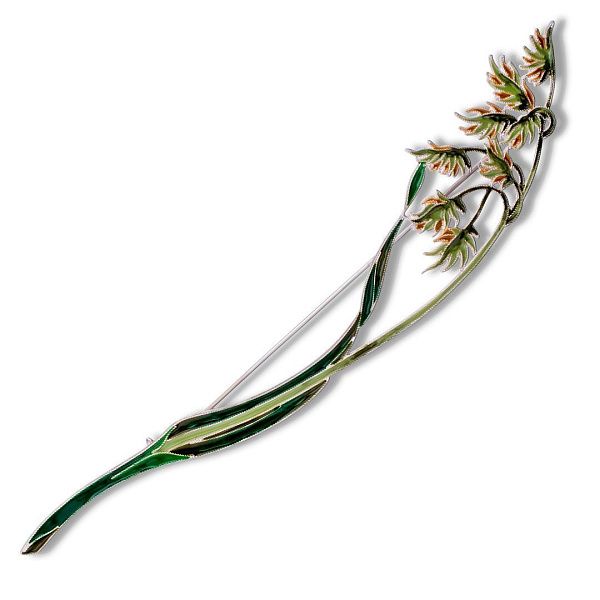 Брошь «Канареечник тростниковидный»