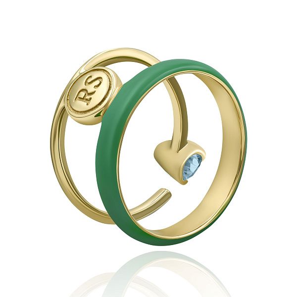 Кольцо из желтого золота с топазом