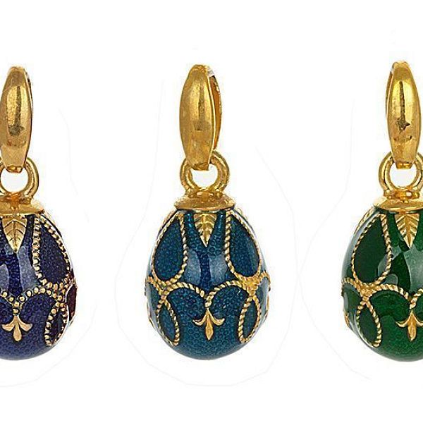 Подвеска яйцо из серебра 