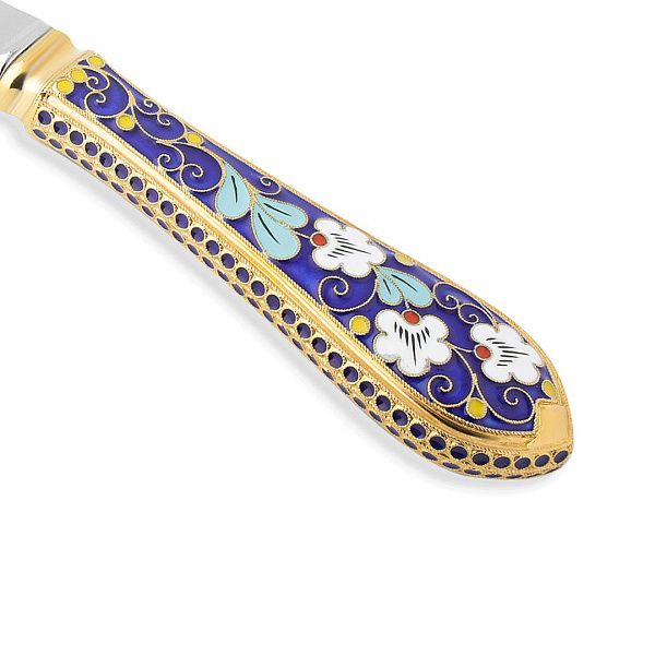 Нож десертный из серебра 