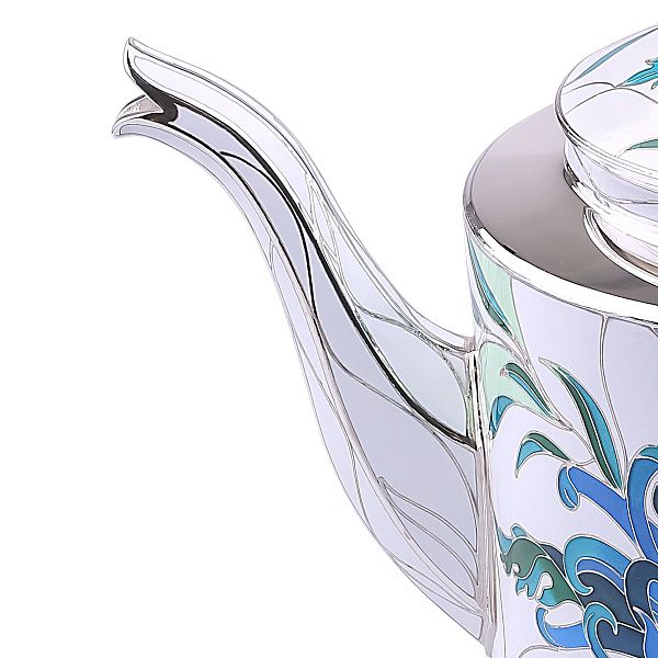 Чайник «Хризантемы» из серебра 