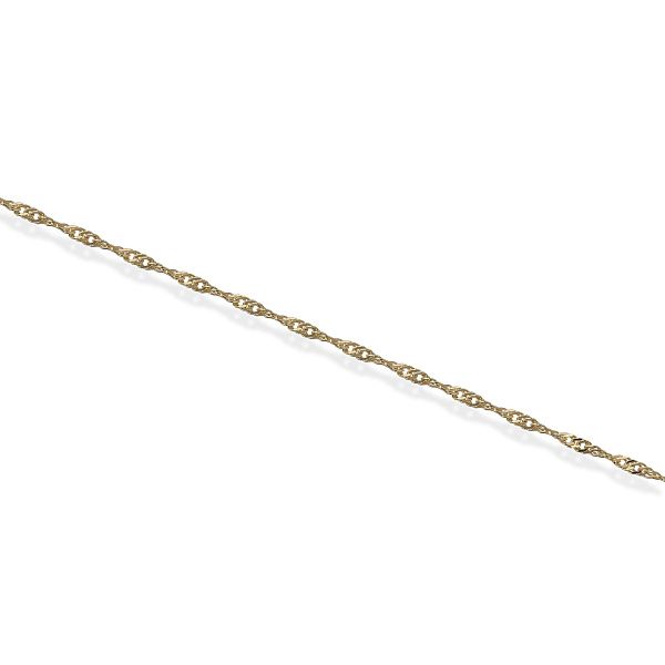 Цепь, плетение «Сингапур» из красного золота