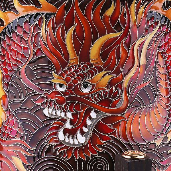 Самовар из набора для крепких напитков «DRAGON» из серебра на 4 литра