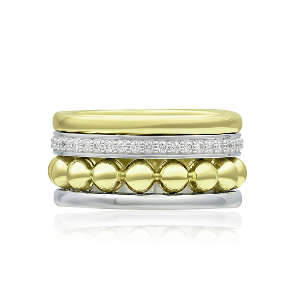 Кольцо из желтого золота с бриллиантами