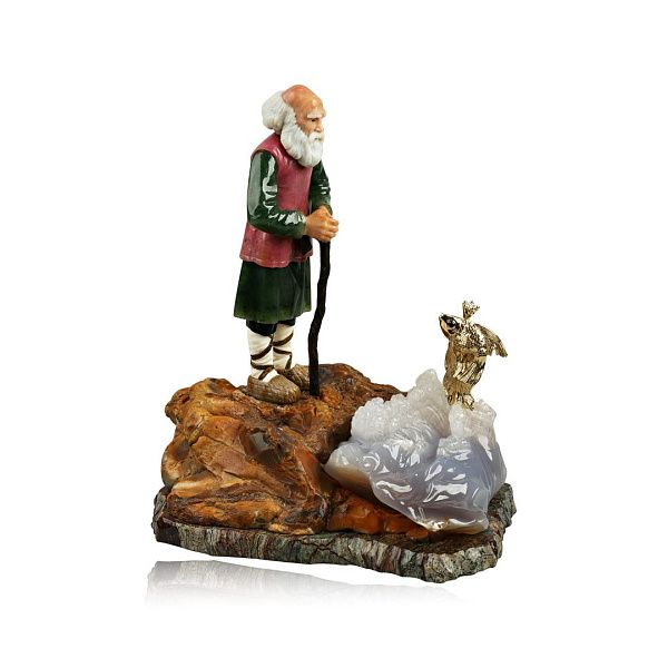 Украшение интерьера «Старик и рыбка»