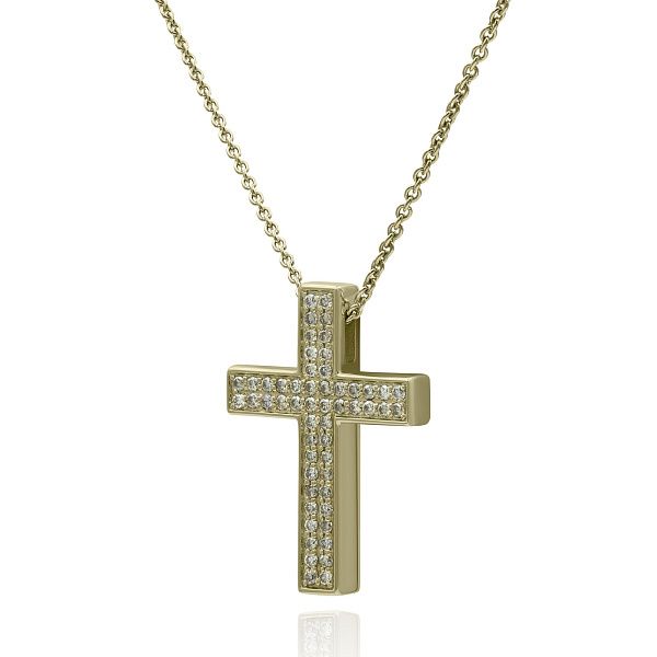 Колье из желтого золота с бриллиантами