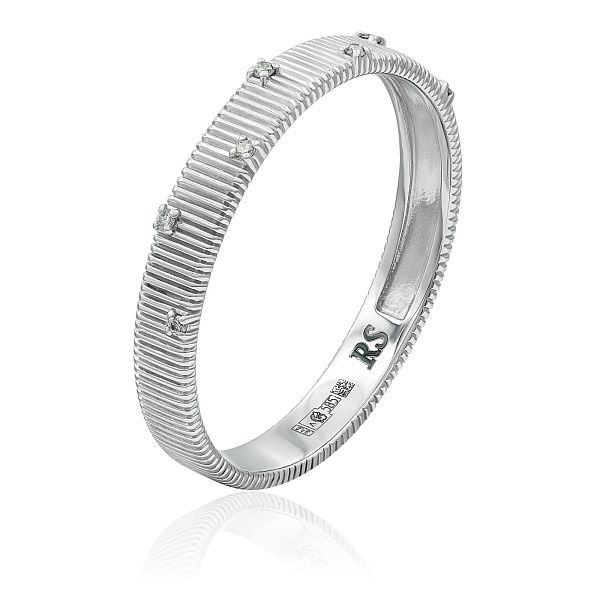 Кольцо из белого золота с бриллиантами