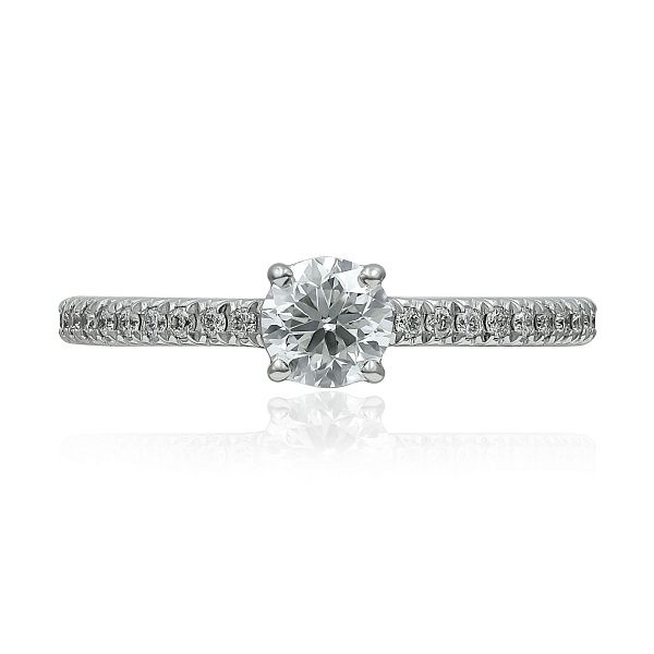 Кольцо из белого золота с бриллиантами