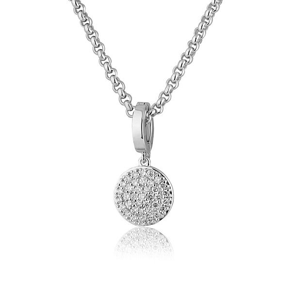 Колье из белого золота с бриллиантами