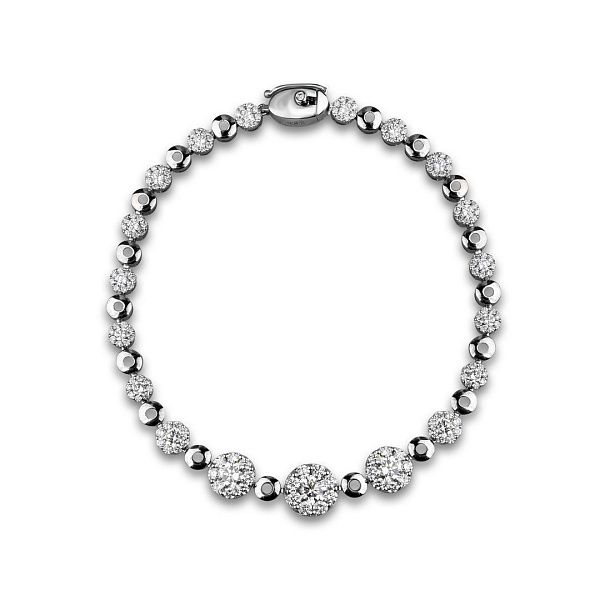 Браслет из белого золота с бриллиантами