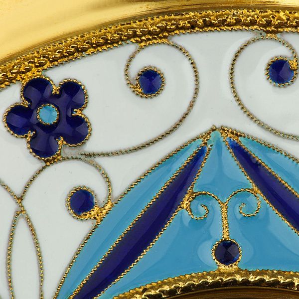 Блюдце «Фурцевский» из серебра 